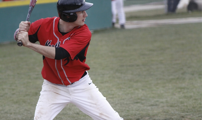 Northwest Nazarene outfielder Jesse Hilyard hit his first home run of the season at the Dixie State Classic.
